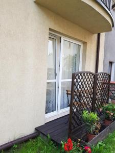 Balkón alebo terasa v ubytovaní Spa Apartamenty Lidzbark