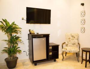 Televisyen dan/atau pusat hiburan di Hotel Presidente Las Tablas