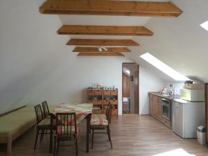 Kuhinja oz. manjša kuhinja v nastanitvi Apartman v zahrade