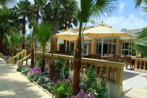 A garden outside The Ksar Djerba Charming Hotel & SPA