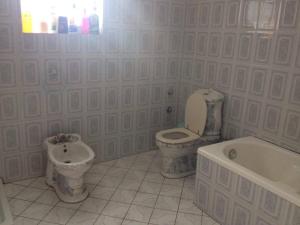 Koupelna v ubytování Guesthouse Anila