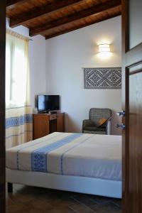 Llit o llits en una habitació de Agriturismo Casale Degli Ulivi Alghero