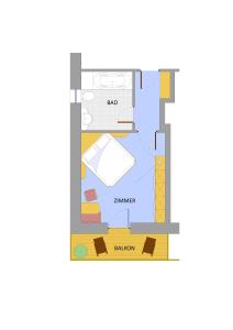 Půdorys ubytování Hotel Zebru