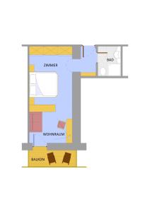 Půdorys ubytování Hotel Zebru