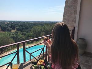 Balkón nebo terasa v ubytování Masseria Le Terrazze di Serranova