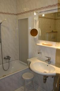 Koupelna v ubytování Hotel Zebru