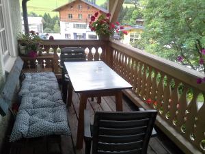 A balcony or terrace at Ferienhaus Forsthof