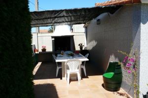 A patio or other outdoor area at Pension Casa Carmela