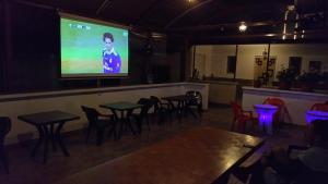 TV a/nebo společenská místnost v ubytování Vila Paun