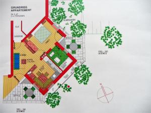 a floor plan of a house at Haus Salzmann in Pfunds +32 photos