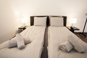 Posteľ alebo postele v izbe v ubytovaní Stylish Loft with BALCONY