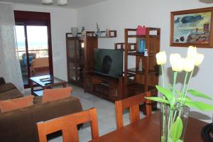 TV a/nebo společenská místnost v ubytování Residencial Cala Azul