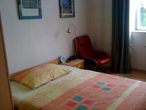 Llit o llits en una habitació de Hotel Line