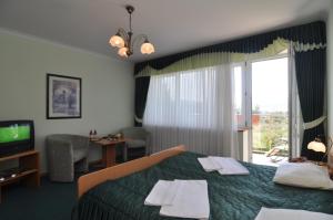 TV a/nebo společenská místnost v ubytování Uzdrowisko Wysowa nad Parkiem