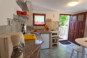a kitchen with a sink and a counter at Villa Mir in Polje