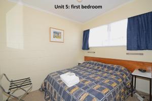 Cama o camas de una habitación en Trentham Motel