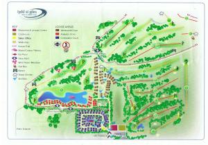 um mapa de um resort em Augusta Dreams em Tydd Saint Giles