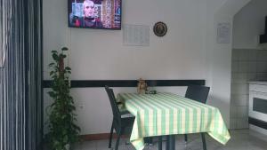 Televízia a/alebo spoločenská miestnosť v ubytovaní Guest House Violeta