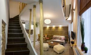 Posteľ alebo postele v izbe v ubytovaní Suites 13 Budapest