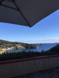 a view of the ocean from a house at Capoliveri Punta Morcone M3 in Capoliveri