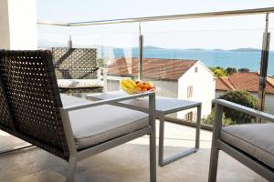 Балкон или терраса в Villa M - Your business & holiday apartment in Sibenik