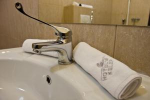 Koupelna v ubytování Hotel Kelep