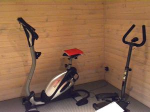 Fitness centrum a/nebo fitness zařízení v ubytování Modern Escape with Private Sauna