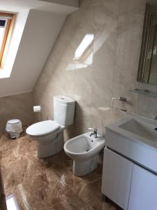 Koupelna v ubytování Hostal Santa Baia