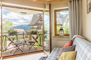 Balkón alebo terasa v ubytovaní Apartamenty Polana Sywarne Zakopane