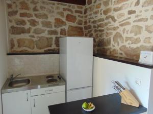 Kuchyň nebo kuchyňský kout v ubytování Stone house San Marco, Drvenik Mali