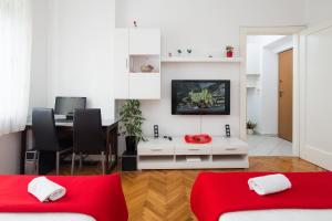Posteľ alebo postele v izbe v ubytovaní King's view apartment