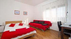 Posteľ alebo postele v izbe v ubytovaní King's view apartment