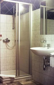 Koupelna v ubytování Hotel Servus Europa Suben
