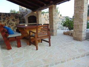 Patio nebo venkovní prostory v ubytování Stone house San Marco, Drvenik Mali