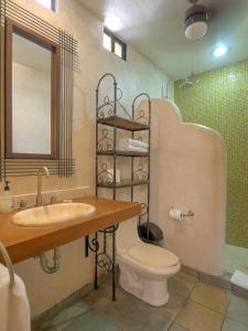 Koupelna v ubytování Hotel Luz en Yucatan