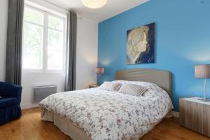 Postel nebo postele na pokoji v ubytování Bastide de Siran