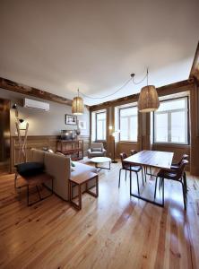 Χώρος καθιστικού στο Aparthotel Oporto Batalha