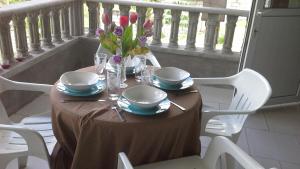 ห้องอาหารหรือที่รับประทานอาหารของ Campeche Villa