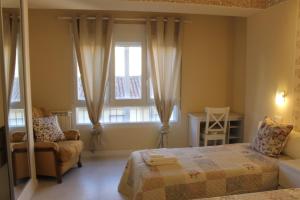 A bed or beds in a room at Disfruta León a pie