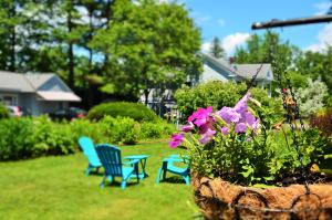 Garden sa labas ng Maple Terrace Motel