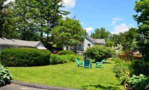 A garden outside Maple Terrace Motel