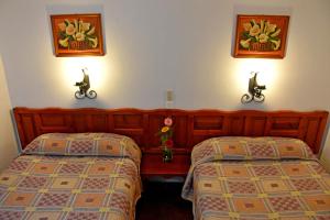 Postel nebo postele na pokoji v ubytování Hotel San Luis
