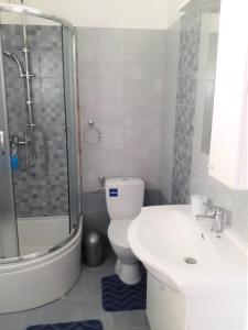 Koupelna v ubytování Apartmani Tereza