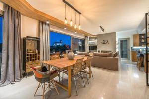Kuchyň nebo kuchyňský kout v ubytování Pasithea Elegant Villa