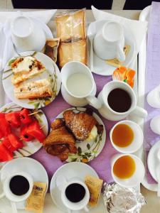 Options de petit-déjeuner proposées aux clients de l'établissement Palazzo Lamanna