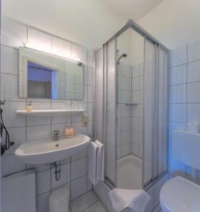 Ванная комната в Landhaus zum Himmelreich