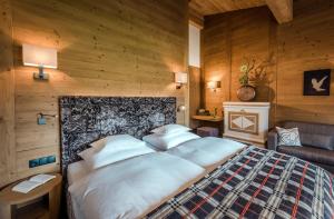 Letto o letti in una camera di Hotel Auenhof