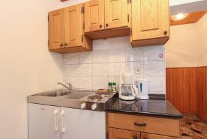 Kuchyň nebo kuchyňský kout v ubytování Apartments Zdravko