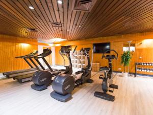 Fitness centrum a/nebo fitness zařízení v ubytování DORMERO Hotel Freudenstadt