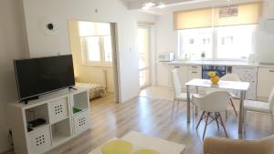 Køkken eller tekøkken på Apartament Muszelka